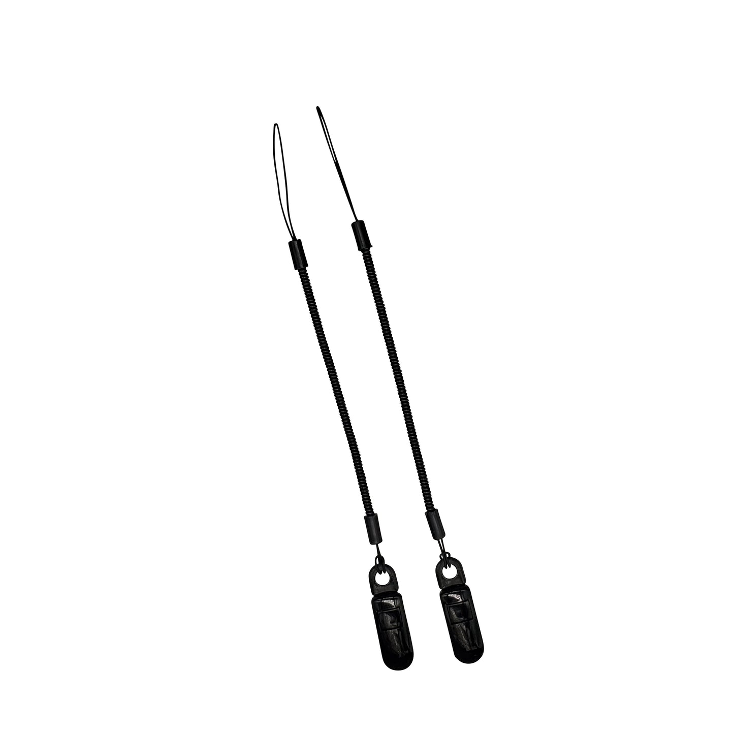 【日本製】ワンタッチクリップ スリムコイルストラップ 2本セット 19〜66cm 落下防止 | BeyonMind