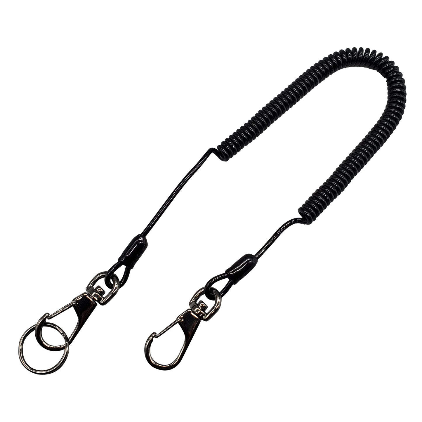 【日本製】鍵・ドライバー落下防止 コイルストラップ ナスカン付き 紛失防止 約41cm〜170cm | BeyonMind