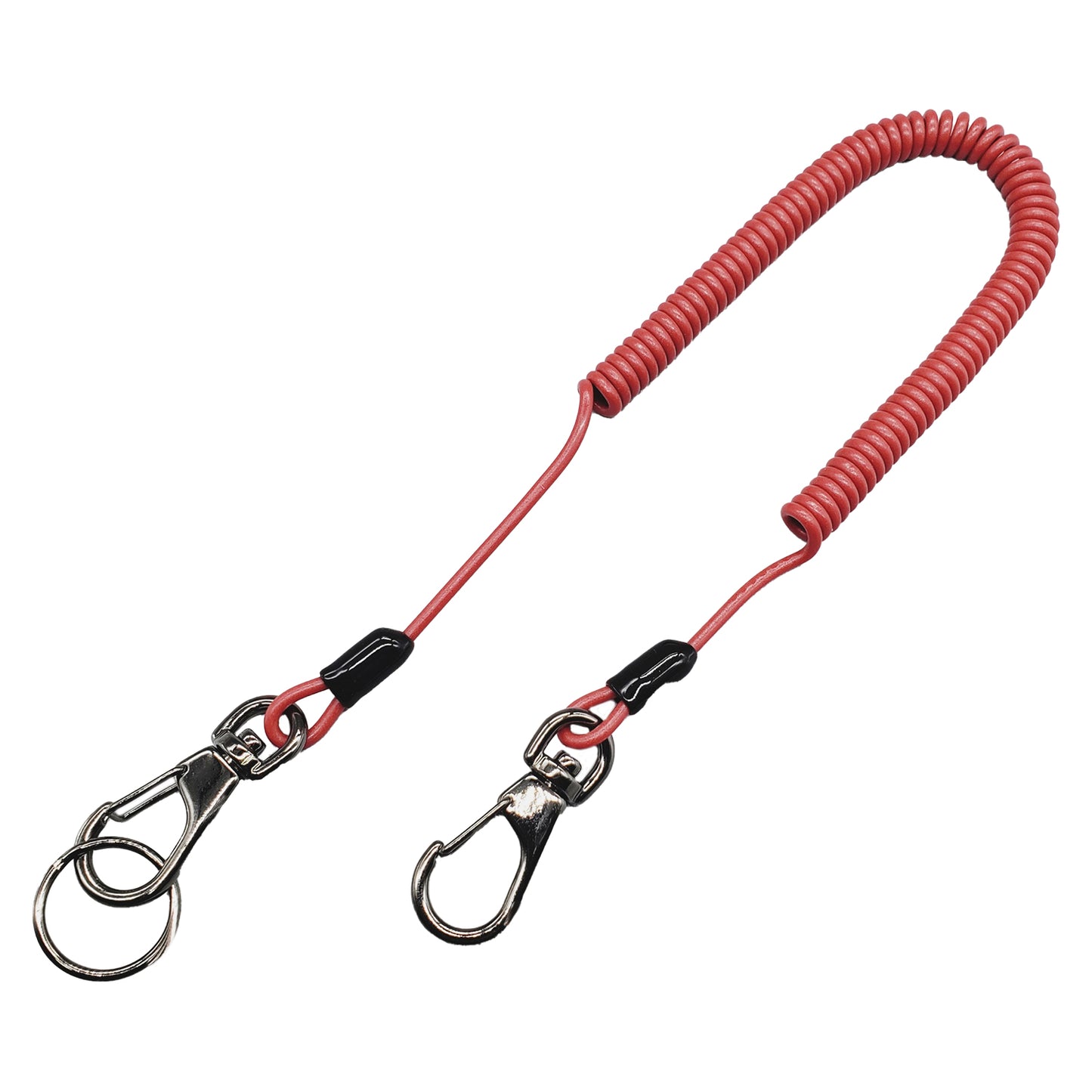 【日本製】鍵・ドライバー落下防止 コイルストラップ ナスカン付き 紛失防止 約41cm〜170cm | BeyonMind