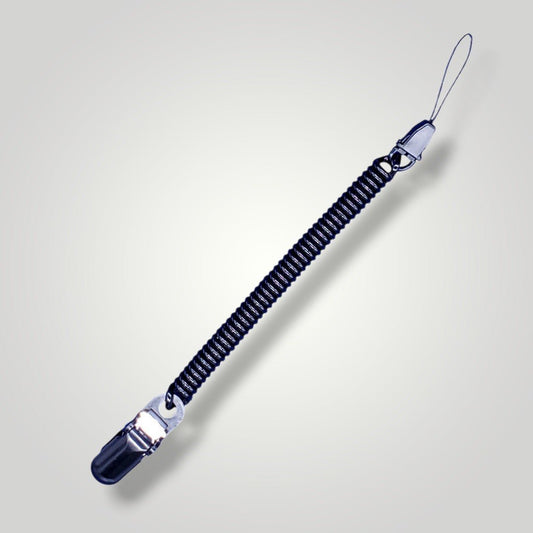 鍵・スマホ落下防止 スーパーコイルフック クリップ付き 約100cm フック脱着可 | BeyonMind - BeyonMind