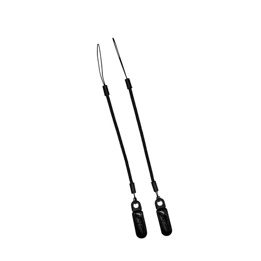 【日本製】ワンタッチクリップ スリムコイルストラップ 2本セット 19〜66cm 落下防止 | BeyonMind