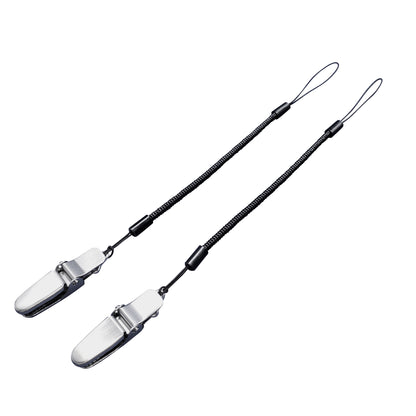 【日本製】超軽量スリム コイルストラップ 金属クリップ付 2本セット 20〜65cm | BeyonMind