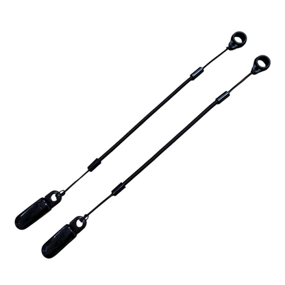 【日本製】文具ホルダー 落下防止ストラップ 2本セット クリップ式 シリコンリング付 伸縮コイル 現場・オフィス用 ｜ BeyonMind