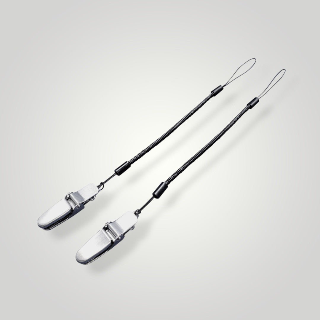 超軽量スリム コイルストラップ 金属クリップ付 2本セット 20〜65cm | BeyonMind - BeyonMind