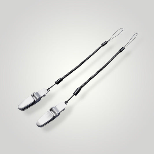 超軽量スリム コイルストラップ 金属クリップ付 2本セット 20〜65cm | BeyonMind - BeyonMind